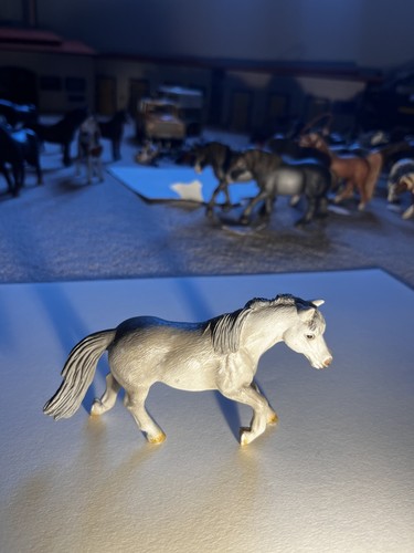 Schleich 2004 grey pony - grey, model