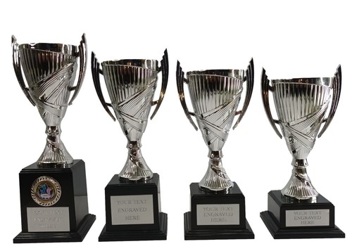Personalised silver cup - silver,
