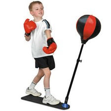 PUNCH BAG BALL MITTS GLOVES KIDS KIT BOXING GIFT SET FOR KIDS JUNIOR FREE STAND