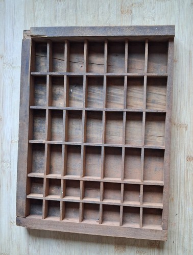 Printers wooden type tray 5 - printers,