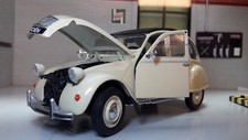 Citroen 2CV Charleston Cream Welly NEX Diecast V Detailed G LGB 1:24 Scale Model