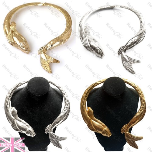 Antique gold silver - plated, koi