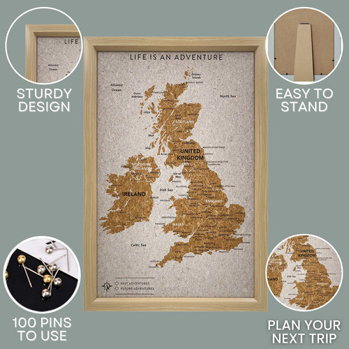 Travel map desk pin - pin, maps