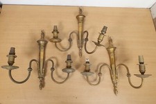 Antique Brass Wall Sconce x3