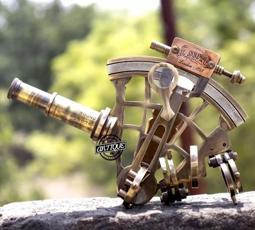 Vintage marine sextant - vintage,