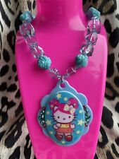 Tarina Tarantino Vintage Pink Head Puff Hair Hello Kitty Star Necklace LAST ONE