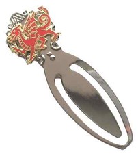 Wales Welsh Red Dragon Enamel Crested Bookmark & Gift Bag (T1138)
