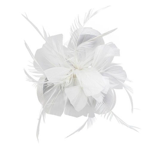 Flower hair clip feathers - clip,