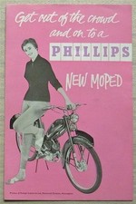 PHILLIPS Mopeds Panda Mk III & Gadabout Mk IV Sales Brochure c1955 Ref ADM 243
