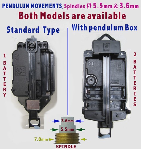 Pendulum clock battery - pendulum,