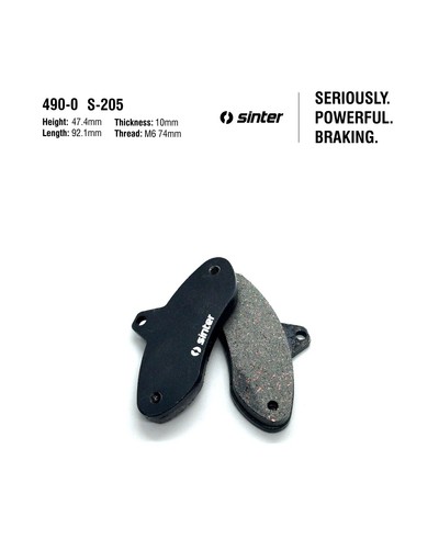 Sinter kart rear brake - , pads