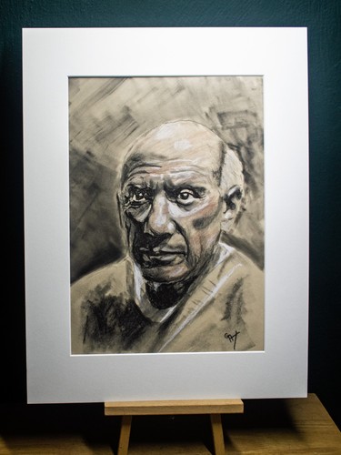 Original pastel portrait not - pastel, (not