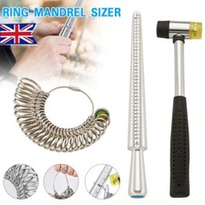 Ring Sizing Mandrel Stick Finger Measure Gauge Sizer Jewellery Standard Tool Kit