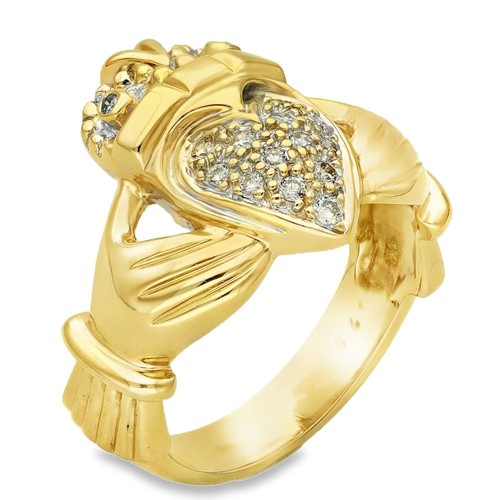 9ct yellow gold diamond - 9ct,