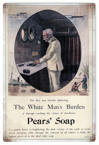 Vintage pears soap metal sign - soap,