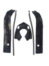 ukscooters LAMBRETTA HORNCAST TO MUDGUARD RUBBER KIT BLACK GREY SIL GP DL NEW