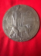 WW1 Memorial Plaque / Death