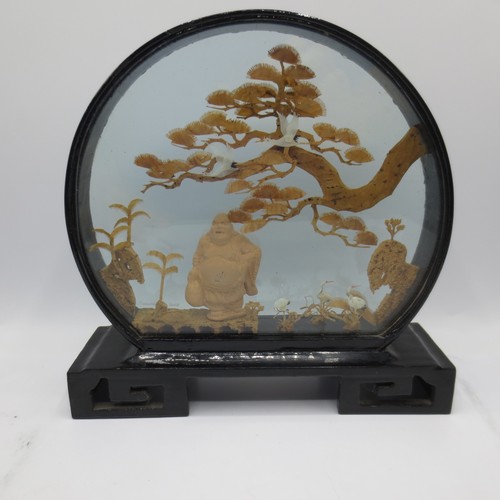 Vintage chinese cork art hand - vintage,