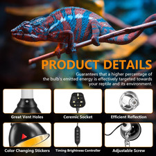 HOTUT Tortoise Heat Lamp with