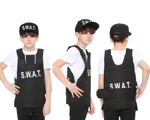 Children boys girls swat team - girls,