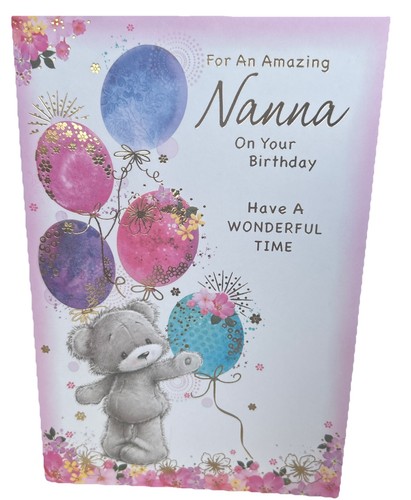 Nanna birthday card - nanna,