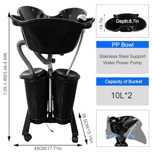 Portable shampoo bowl salon - bowl,
