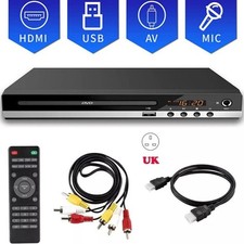 Multi Region Free 1080p VCD CD DVD Player with Karaoke, Remote & HDMI/AV Cable