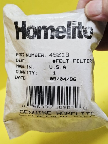 Homelite 49213 felt - felt, filter