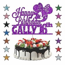 Minnie Mouse Cake Topper, Personalised for Girls, Kids, Unofficial 
