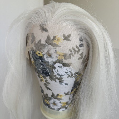 Lace front wig white - lace,
