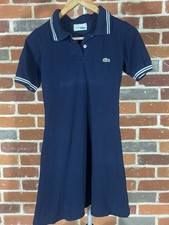 Lacoste (Chemise) Vintage Polo Dress Flared - Dark Navy Blue - Women’s S To XS.