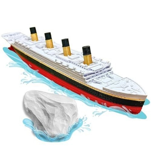 Split titanic ship model bath - titanic,