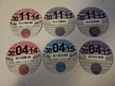 6 x Genuine Porsche Car Tax