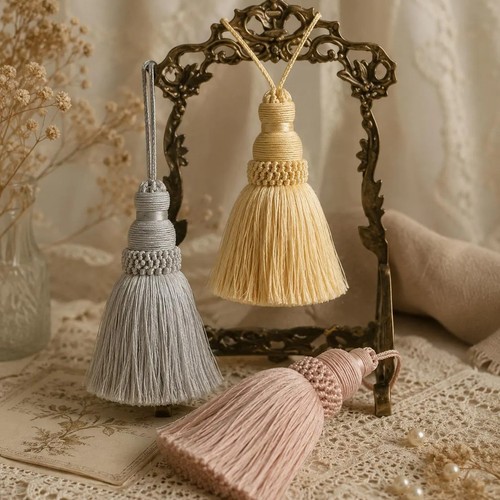 Decorative key tassels - key,