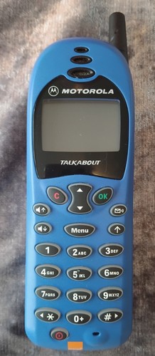 Retro blue motorola talkabout - retro,