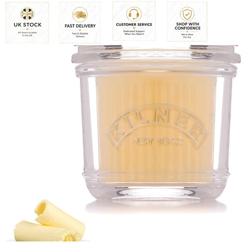 Elegant 200ml glass butter - elegant,
