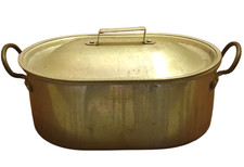 Vintage Swan Brand 13" Aluminum Fish Kettle Steamer Poacher Stockpot Pan