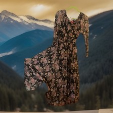 Zapp  Black Sheer Floral Maxi