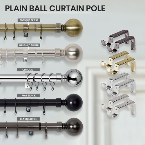 Extendable curtain pole 28mm - extendable,