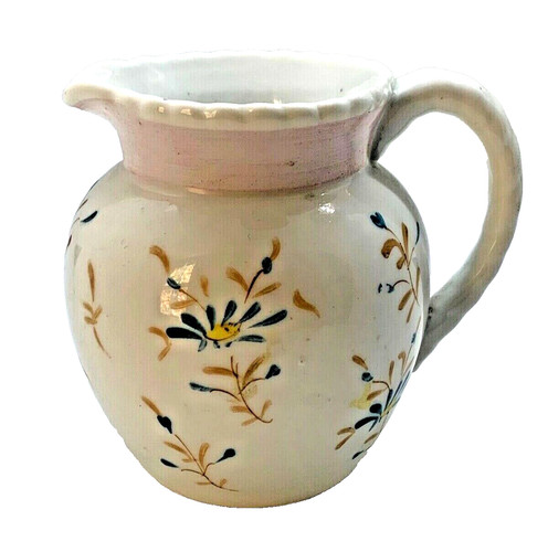 White porcelain cream pitcher - white,