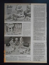 1972 Barbie Doll Beauty Center Toy Catalog page Baby Stroller for play dolls AD