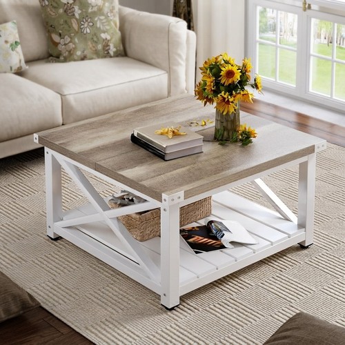 Durable square coffee table - coffee,