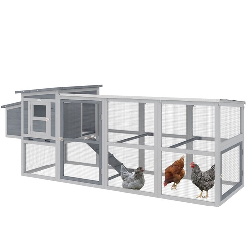 Pawhut large chicken coop - large,
