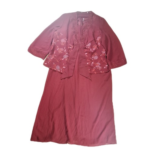 Womens maroon mother - 2-pc, of
