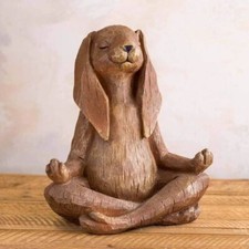 Rabbit Statue Yoga Gesture