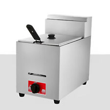 LPG Gas 6L Stainless Steel New Catering Frying Tool Commercial Single Tank Fryer