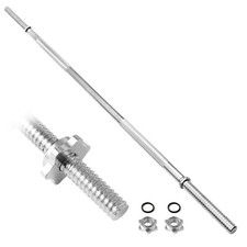 KK Barbell bar 1 inch 4ft Weight bar Chrome Lifting bar With Spin Lock