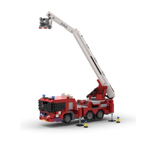 Moc fire truck aerial - moc:,