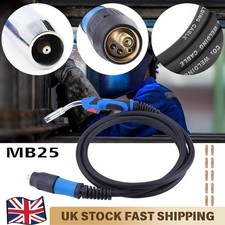 MB25 MIG WELDING TORCH 25AK LANCE BINZEL GUN EURO FIT GAS GASLESS 4m w/10x TIPS