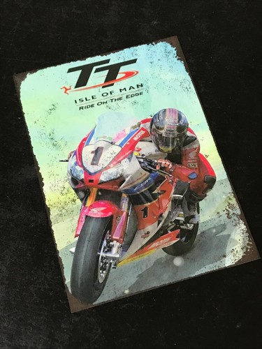 Motorcycle metal sign - motorcycle,